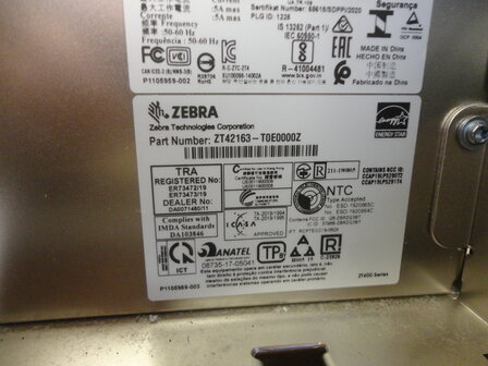 Zebra ZT421 Thermal Transfer Label Printer - 300dpi  USB &amp;Network 