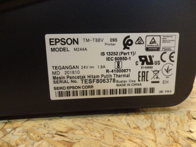 Epson POS Printer TM-T88V Model M244A Thermal outlets Printer